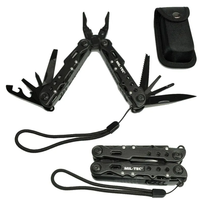 Multi Tool Black Large | 9 Werkzeuge | Aluminiumgriff | MIL-TEC