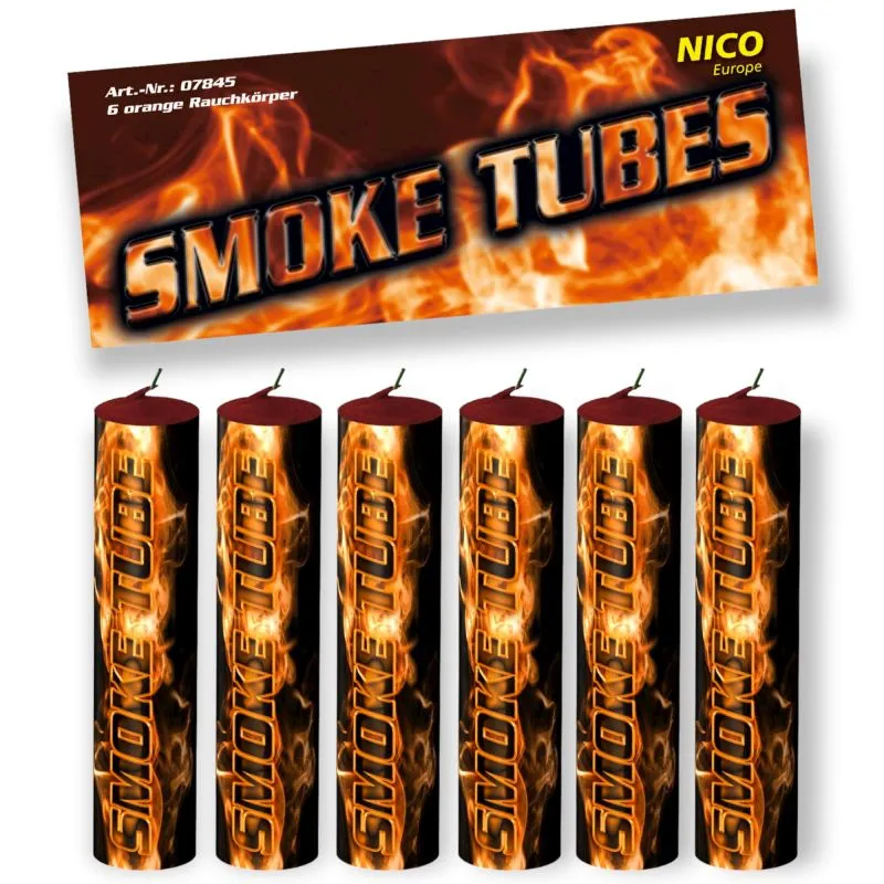 Smoke Tubes Orange 6er Pack NICO