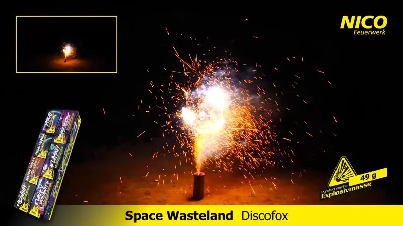 Space Wasteland Jugendfeuerwerk | 7-teiliges Feuerwerk-Set | Nico