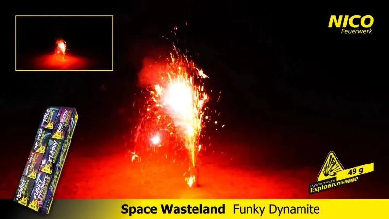 Space Wasteland Jugendfeuerwerk | 7-teiliges Feuerwerk-Set | Nico