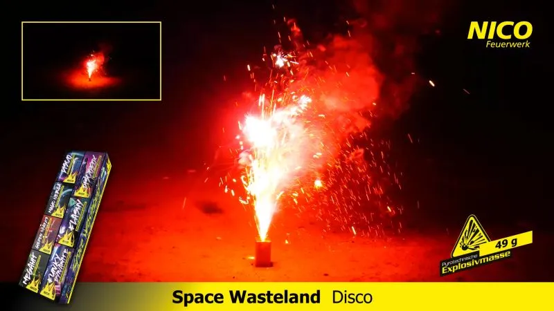 Space Wasteland Jugendfeuerwerk | 7-teiliges Feuerwerk-Set | Nico