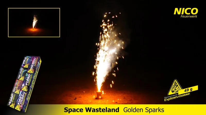 Space Wasteland Jugendfeuerwerk | 7-teiliges Feuerwerk-Set | Nico