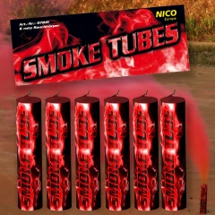 Smoke Tubes, Rot, 6er Btl. NICO