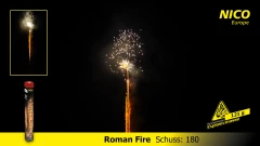 180 Schuss Römisches Lichterbündel mit Zerleger Roman Fire NICO