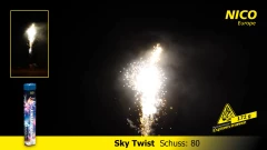 80 Schuss Römisches Lichterbündel mit Chrysanthemen-Effekten Sky Twist NICO