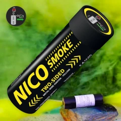 Smoke 50 Sek. Rauch gelb Doppelseitig mit Reißzünder NICO