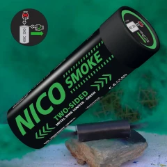 Smoke 50 Sek. Rauch grün Doppelseitig mit Reißzünder NICO